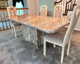 Marble dining set