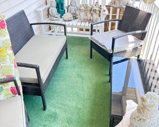 Porch and outdoor garden