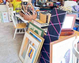 Art, frames, furniture