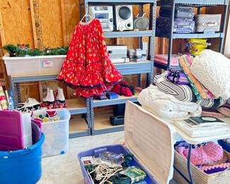 Christmas, electronics, luggage, storage shelves