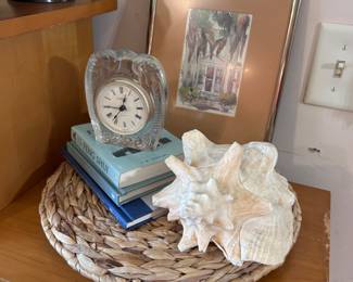 Wicker, art, sea shell, decor