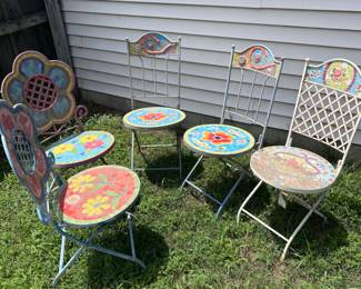 Outdoor garden chairs