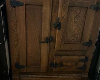 Antique ice box -converted