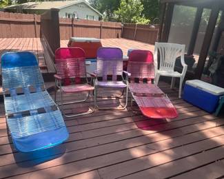Vintage lawn chairs