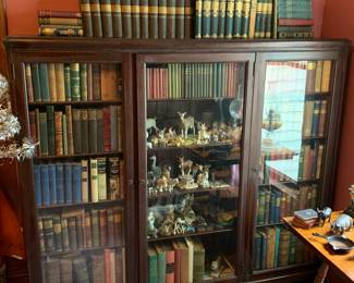 Three Door Antique Bookcase