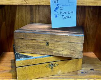 Antique trinket boxes 