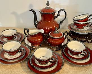 Porcelain tea set