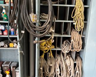 ANOTHER CABINET FULL OF ROPES AND CABLE