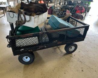 ONE OF 2 LAWN UTILITY CARTS