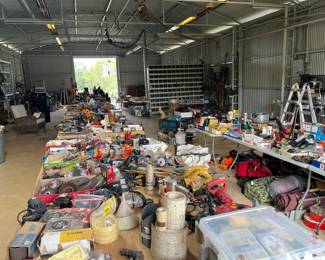 ENDLESS TABLES OF TOOLS, HARDWARE, HUNTING