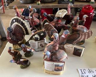 NUMEROUS WILD TURKEY DECANTERS