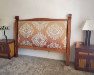 king headboard and 2 nightstands