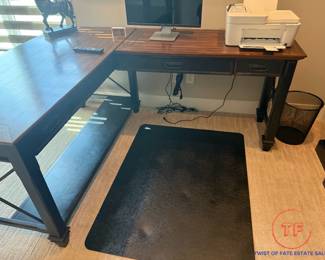 MARTIN FURNITURE Hartford Wood L-Desk