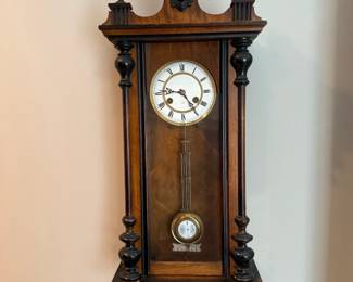 Antique German Pendulum Wall Clock