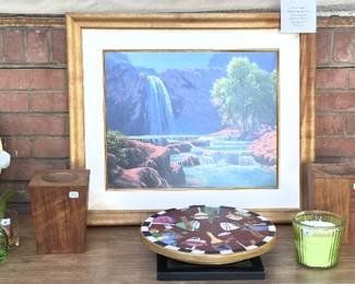 Lots of beautiful home decor.