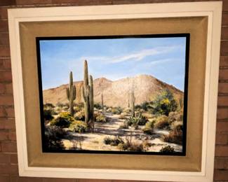 BUY IT NOW! $575.00. J. (Jackie) Lewis Bowker. "Desert Highlands" 24" x 30"-Framed 36 1/2" x 42 1/2" Purchased 1/89 for $2,200.