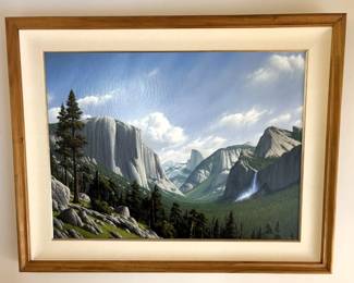 BUY IT NOW! $1,800.00. David Dalton "Discovery View Yosemite" Oil on Canvas, Born 1952, California/Michigan, Purchased 8/93 for $7,850 30" x 40"-Framed 38 1/2" x 48 1/2"