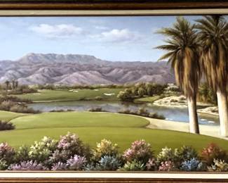 BUY IT NOW! $395.00. Min Song Ree. 24" x 48"-Framed 30 1/2" x 54 1/2"