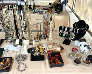 Large amount of costume jewelry.