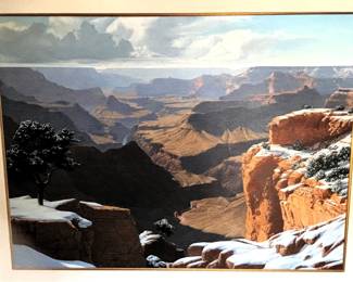 BUY IT NOW! $2,500.00 Mark C. Weber "Grand Canyon Vista" 36" x 48" - Framed 44 1/2" x 56 1/2" W