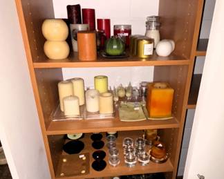 Variety of candles.