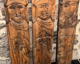 Wood carvings.