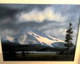 BUY IT NOW! $1,200.00. Dave Dalton "Cascade Peak" Oil on Canvas, Born 1952, Michigan 29" x 23"-Framed 38 1/2" x 32 1/2"