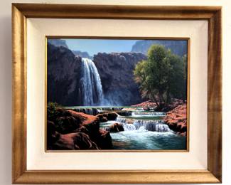 BUY IT NOW! $750.00. John Cogan "Below Havasu Falls" B:1953, TX. 16" x 20" Acrylic.