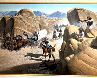 BUY IT NOW! $950.00. Lee Herring. "Ambush" 1940 Raines County, Texas. 24" x 36"-Framed 31" x 43" Purchased: 11/97 for $6,000. (Correspondence between artist and original buyer available upon request.)