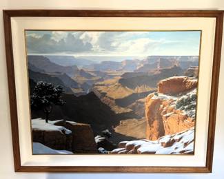 BUY IT NOW! $2,500.00 Mark C. Weber "Grand Canyon Vista" 36" x 48" - Framed 44 1/2" x 56 1/2" W