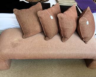 Upholstered Bench. $55.00. 20" D x 68" W x 20" H.