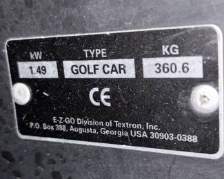 BUY IT NOW! $2000.00. E-Z-GO Electric Two Passenger Golf Cart. (as-is- batteries are dead)