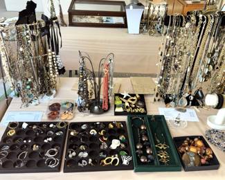 Large amount of costume jewelry.