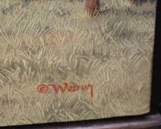 BUY IT NOW! $3,500.00. Mark C. Weber, "Smoke Signal" 36" x 48"-Framed 37 1/2" x 49 1/2"