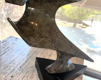 BUY IT NOW! $500.00. Polished Bronze Sculpture. 24" H x 22" W.