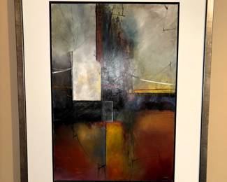 BUY IT NOW! $175.00. Betty Neubauer "Abstract Painting" 19" x 26"-Framed 28" x 36"