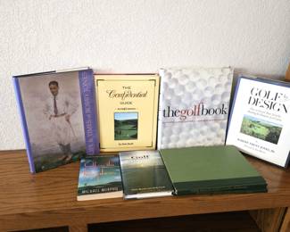 Golf Lover's Lot! Assorted Books Dedicated to Golf. Large Hard Cover Book on Bobby Jones