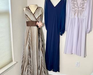 Vintage Dresses in Three Styles and Colors all small size