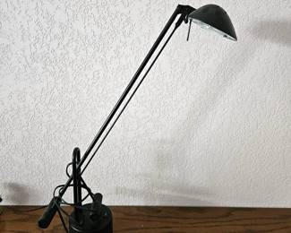 Contemporary Desk Lamp with Adjustable Arm and Metal Shade