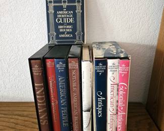 Assorted Hard Cover Books On America