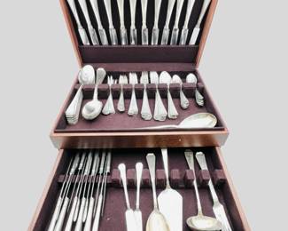 Silver plated flatware for 12