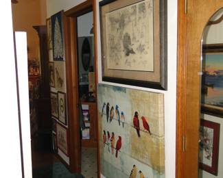 Large or small this house has it all when it comes to artwork
