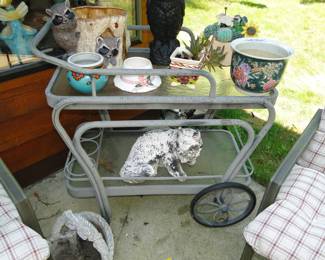 Bar cart with all the extras your outdoor, or indoor space needs