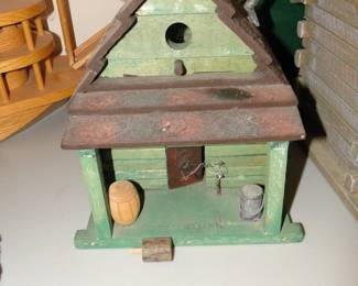 Fun decorative Birdhouse #1 in Green