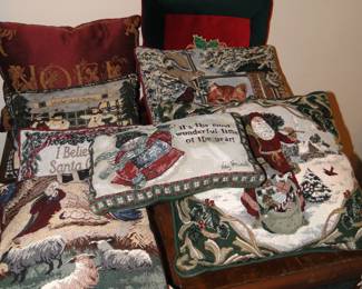 Beautiful comfy, one of a kind Christmas pillows