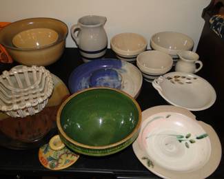 We have all the pottery bowls and plates too