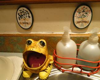 Froggy sponge caddy