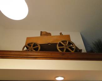 Large wooden toy wagon