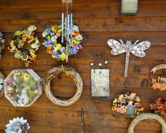 Just imagine the decorating possibilities with all these decorative wreaths