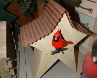 Fun decorative Birdhouse #3 in Cardinal Star